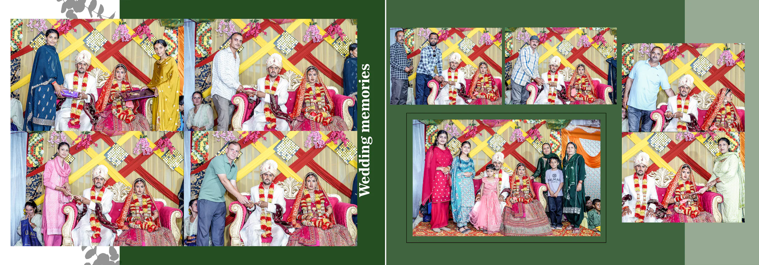 Real Jamallta Films wedding album layout spread